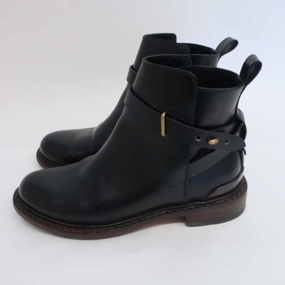 Rag & Bone Ankle Boots Driscoll Black Leather Sz36 - Picture 8 of 8